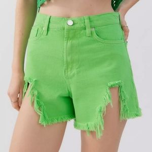 Urban Outfitters Green Jean Shorts